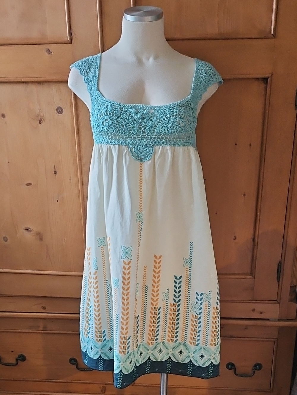Katia Sundress With Crochet Size Small